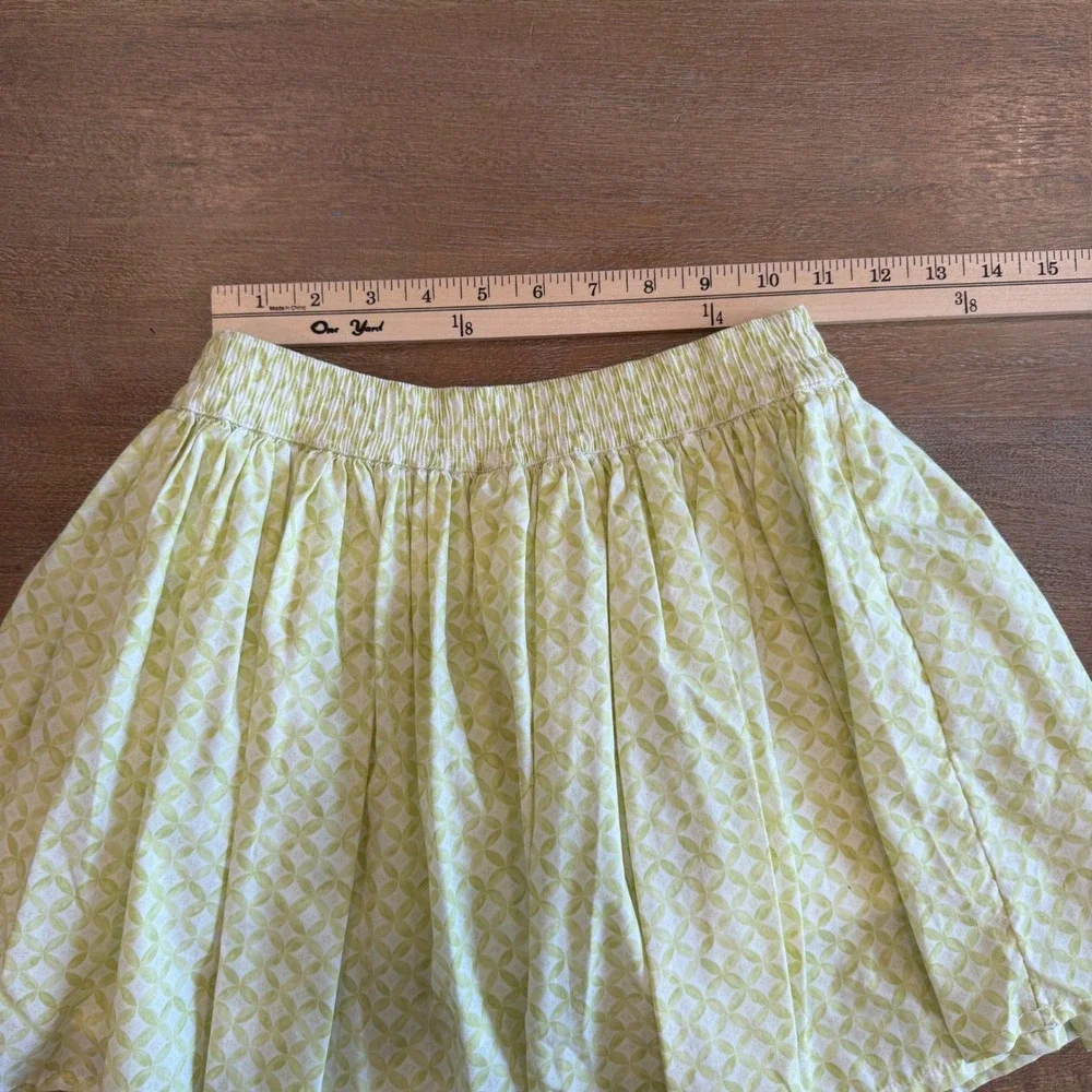 Abercrombie Kids Girls Skort 2 Pc Set Green White Top 9/10 Bottom 11/12 Matching